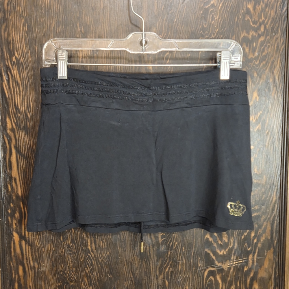 Vntg Y2k Adidas "Respect M.E." collection by Missy Elliott Black Mini Skort